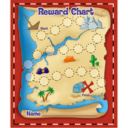 Treasure Hunt Mini Reward Charts with Stickers, 36 Charts