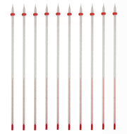 Thermometer Laboratory Red Alcohol Filled, Ungraduated with a Temperature Range of -20°C to 110°C, White Back, Partial Immersion, Pack of 10