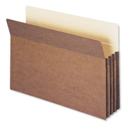 Smead Straight Tab Cut Legal Recycled File Pocket - 8 1/2" x 14" - 3 1/2" Expansion - 12.5 pt. - Redrope - Tear Proof, Reinforced Gusset, Rounded Corner - 30% Recycled - 50 / Box