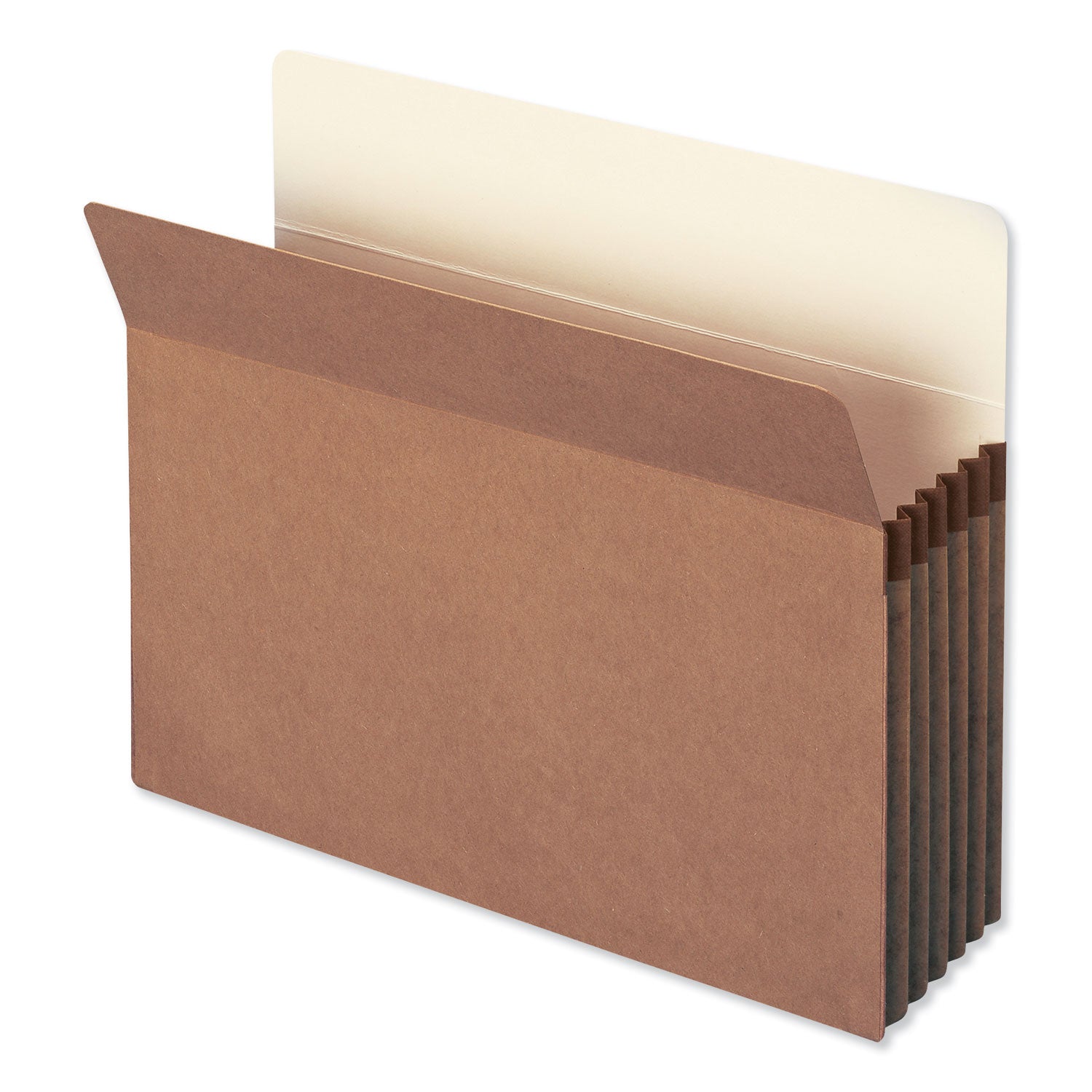 Smead Straight Tab Cut Letter Recycled File Pocket - 8 1/2" x 11" - 5 1/4" Expansion - Top Tab Location - 12.5 pt. - Redrope - Tear Resistant, Rounded Corner, Reinforced Gusset - 30% Recycled - 50 / Box