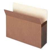 Smead Straight Tab Cut Letter Recycled File Pocket - 8 1/2" x 11" - 5 1/4" Expansion - Top Tab Location - 12.5 pt. - Redrope - Tear Resistant, Rounded Corner, Reinforced Gusset - 30% Recycled - 50 / Box