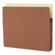 Smead Straight Tab Cut Letter Recycled File Pocket - 8 1/2" x 11" - 1 3/4" Expansion - Top Tab Location - 12.5 pt. - Redrope - Tear Proof - 30% Recycled - 25 / Box