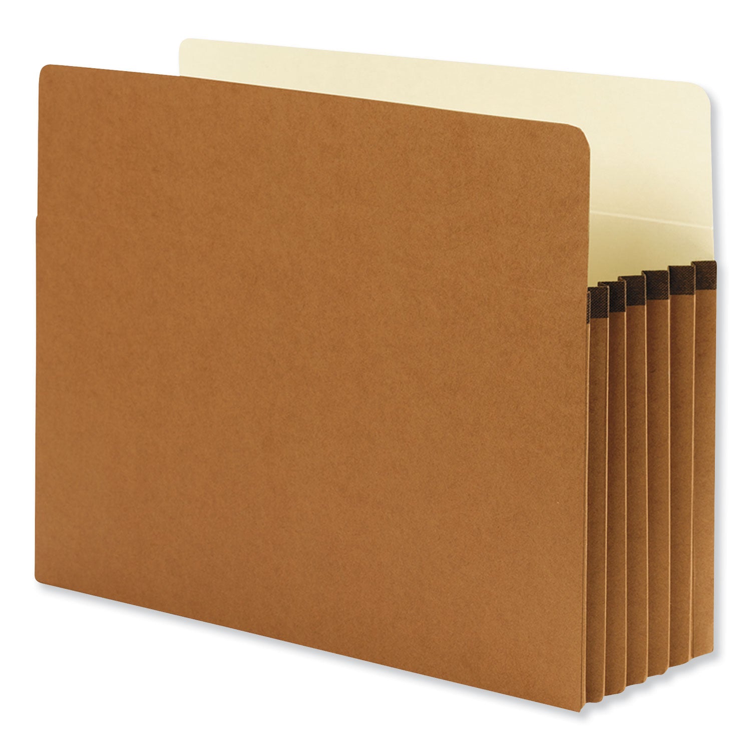 Smead Straight Tab Letter Size Recycled File Pocket, 8.5" x 11", 5.25" Expansion, Redrope, Tear Resistant, Reinforced Gusset, 30% Recycled, 10/Box