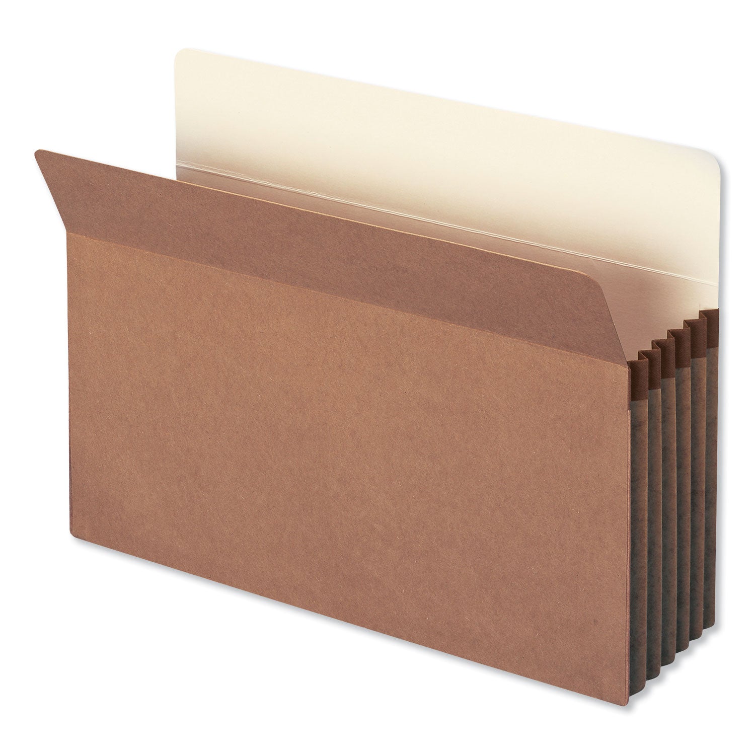 Smead Straight Tab Cut Legal Recycled File Pocket - 8 1/2" x 14" - Top Tab Location - 12.5 pt. - Redrope - Tear Resistant, Rounded Corner, Reinforced Gusset - 30% Recycled - 10 / Box
