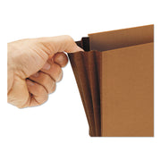 Smead Legal Recycled File Wallet - 8 1/2" x 14" - 3 1/2" Expansion - Redrope - Reinforced Gusset, Elastic Closure, Flap - 30% Recycled - 1 Each