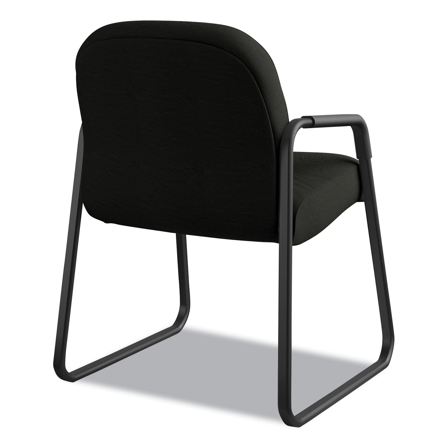 Black Seat Color - Leather Seat Material - Fiber Back Material - Black Frame Color - Sled Base - 1 Each