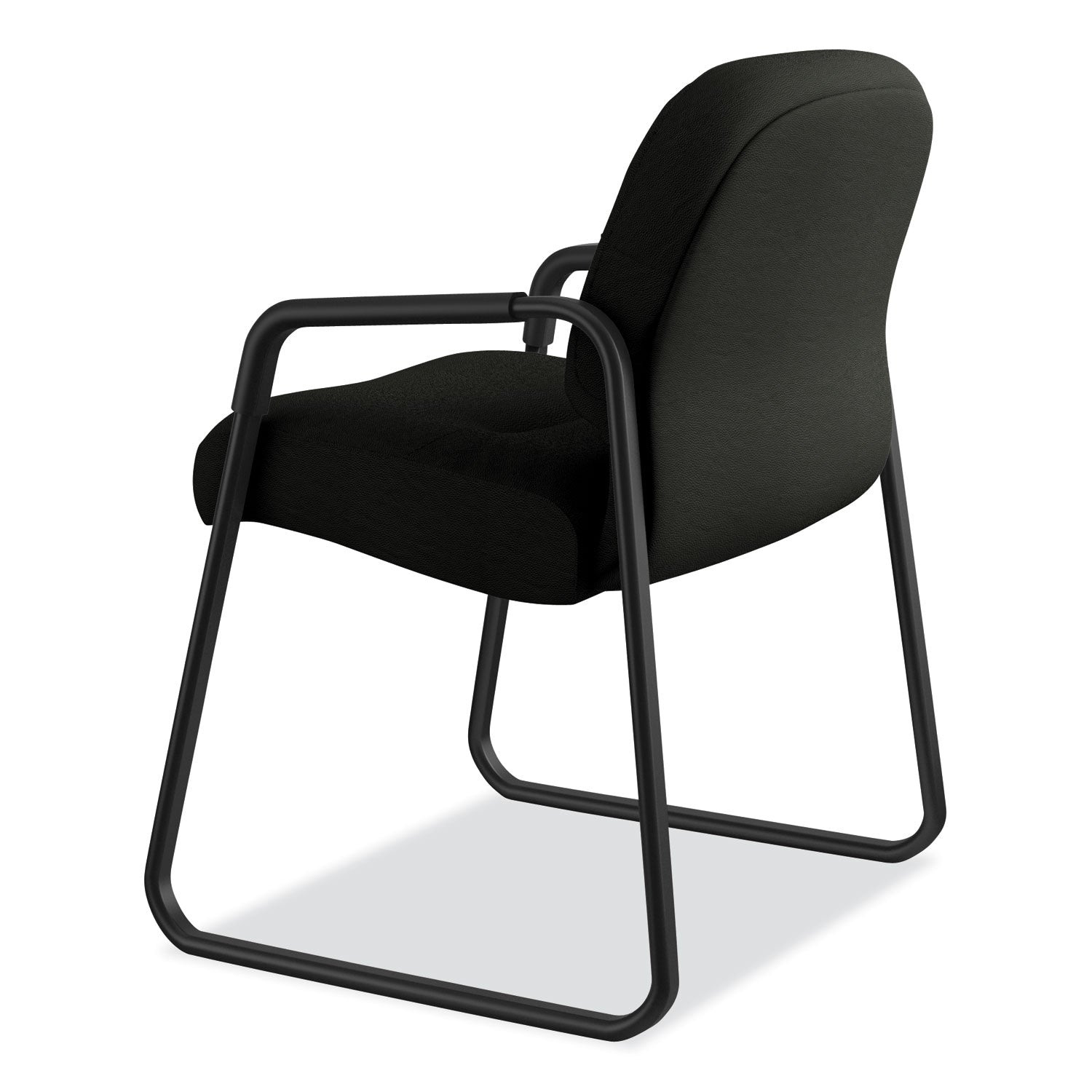 Black Seat Color - Leather Seat Material - Fiber Back Material - Black Frame Color - Sled Base - 1 Each