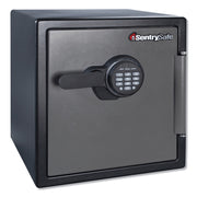 Sentry Safe Digital Fire/Water Safe, 1.23 cu ft, Digital Lock, 4 Live-Locking Bolts, Water & Fire Resistant, Pry & Theft Resistant, Black Steel, 1 Each