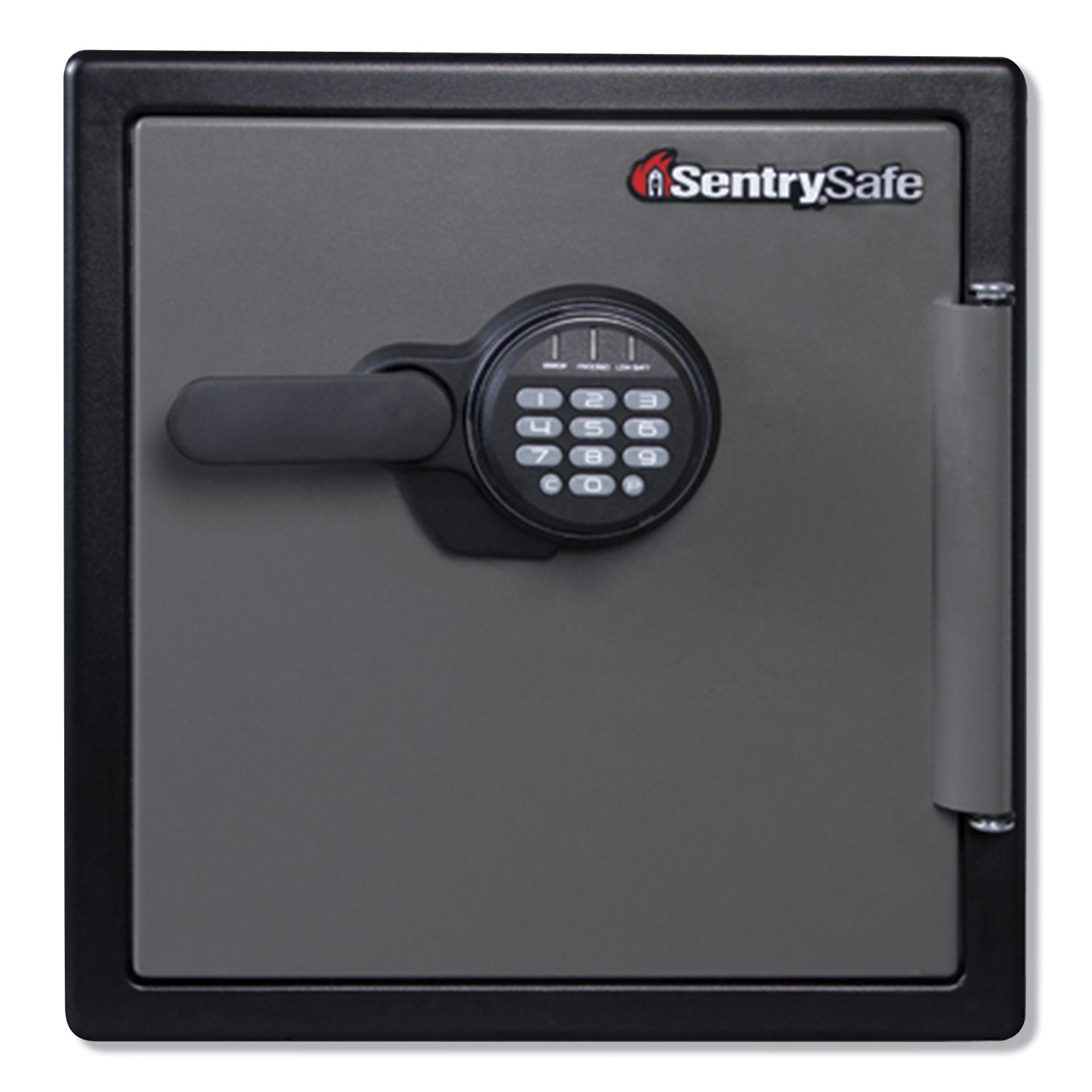 Sentry Safe Digital Fire/Water Safe, 1.23 cu ft, Digital Lock, 4 Live-Locking Bolts, Water & Fire Resistant, Pry & Theft Resistant, Black Steel, 1 Each