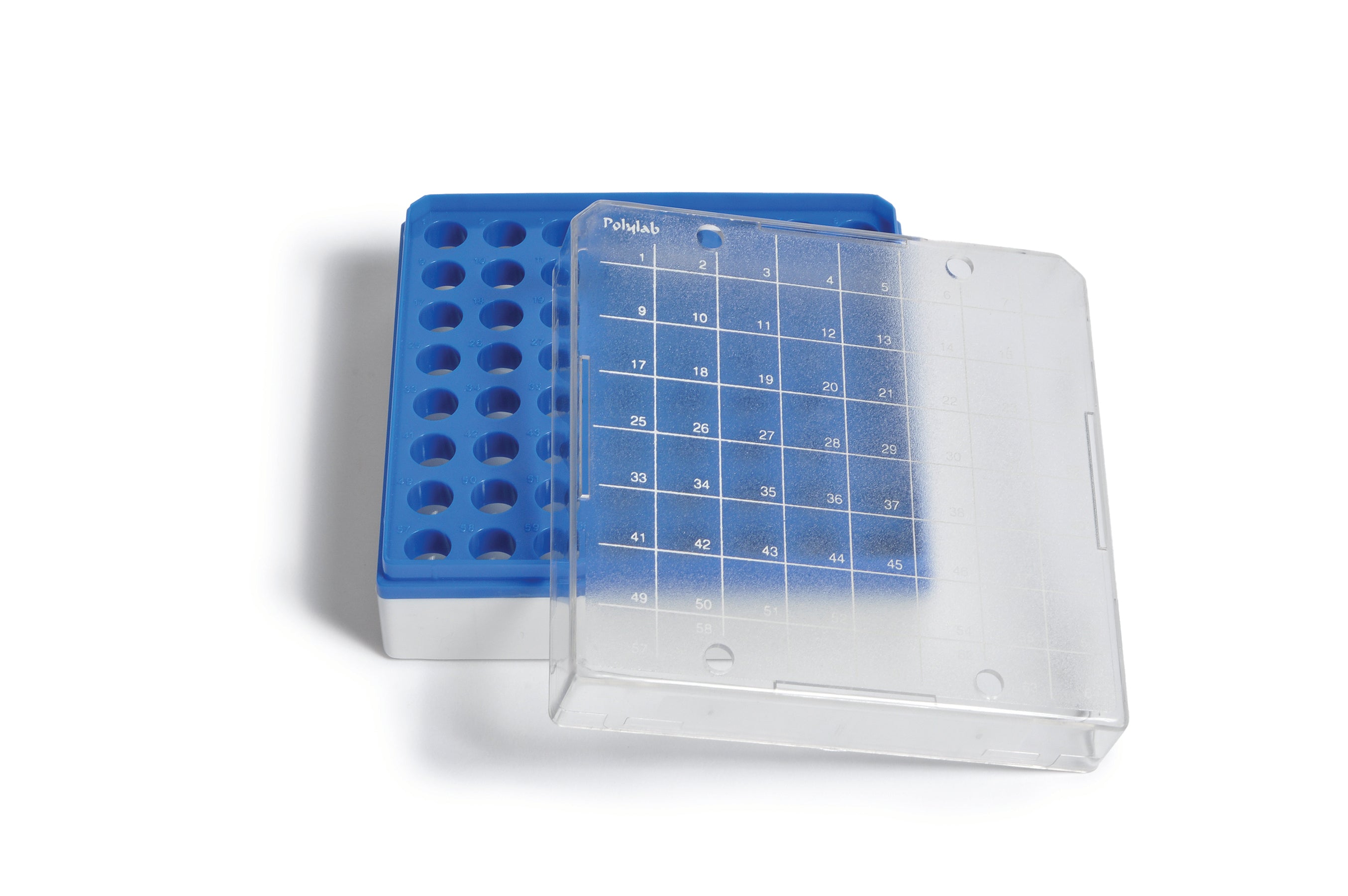 United Scientific® Microcentrifuge Tube Storage Box, For 0.5 mL Tubes, PC, comes with 4