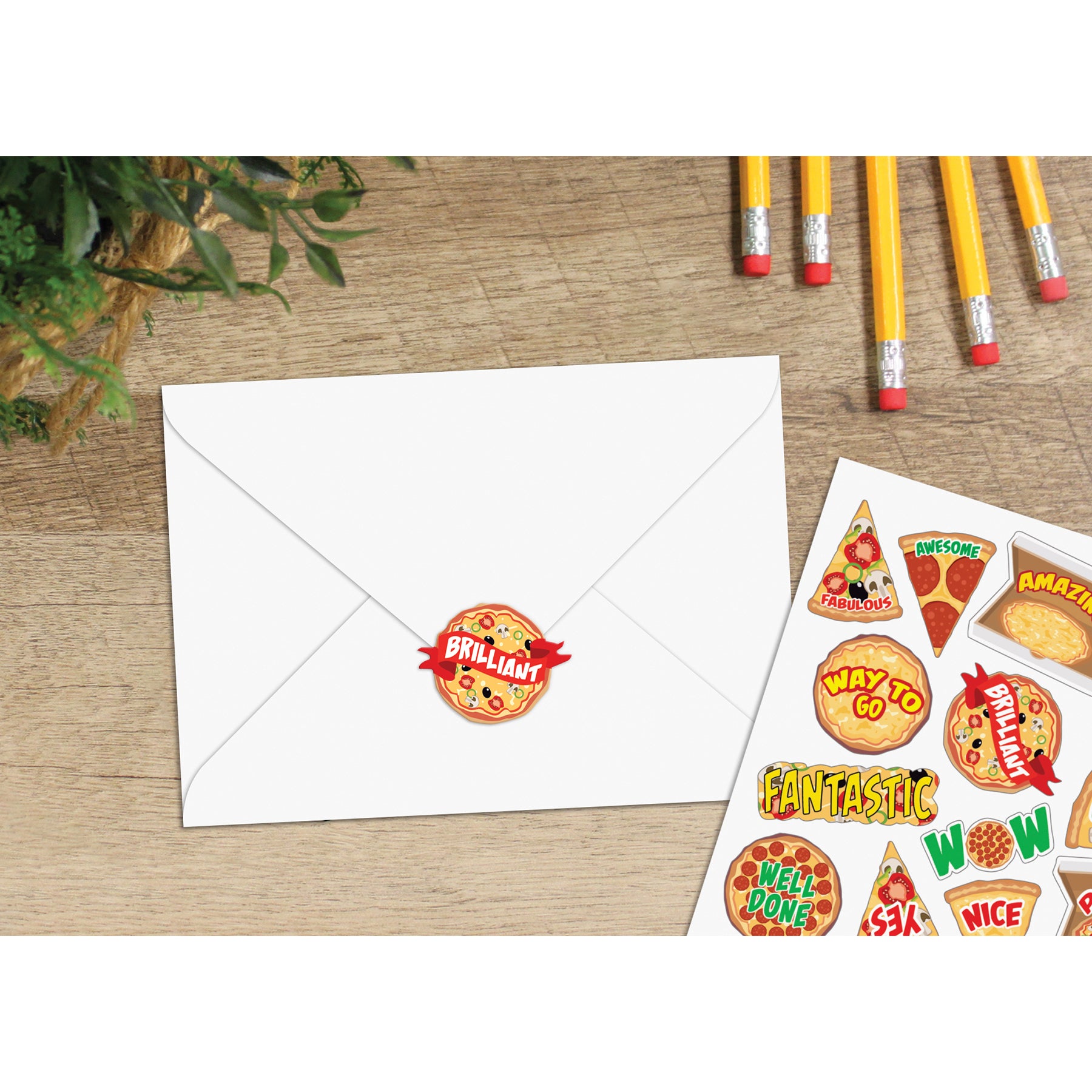 Pizza Stickers, Pack of 120