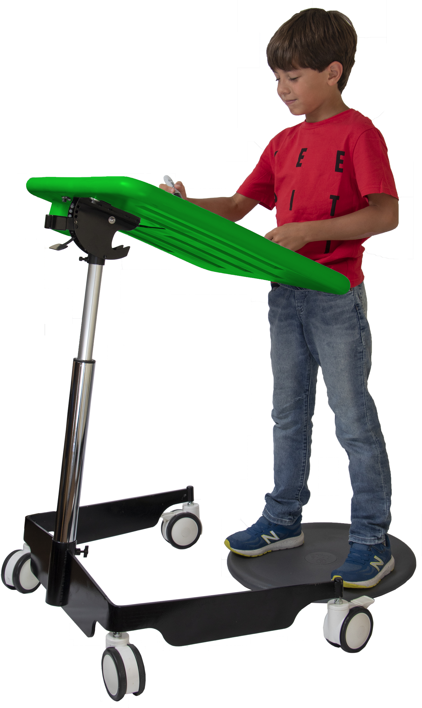 Kore Design™ Kids Sit-Stand Mobile Student Desk 31" to 38", Green