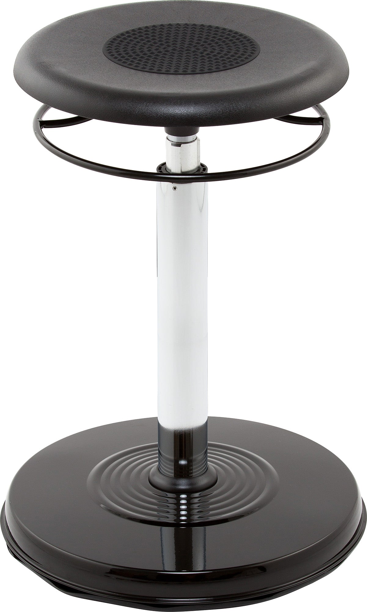 Kore Design™ Teen/College Hi-rise Wobble Chair 21-31.5", Black