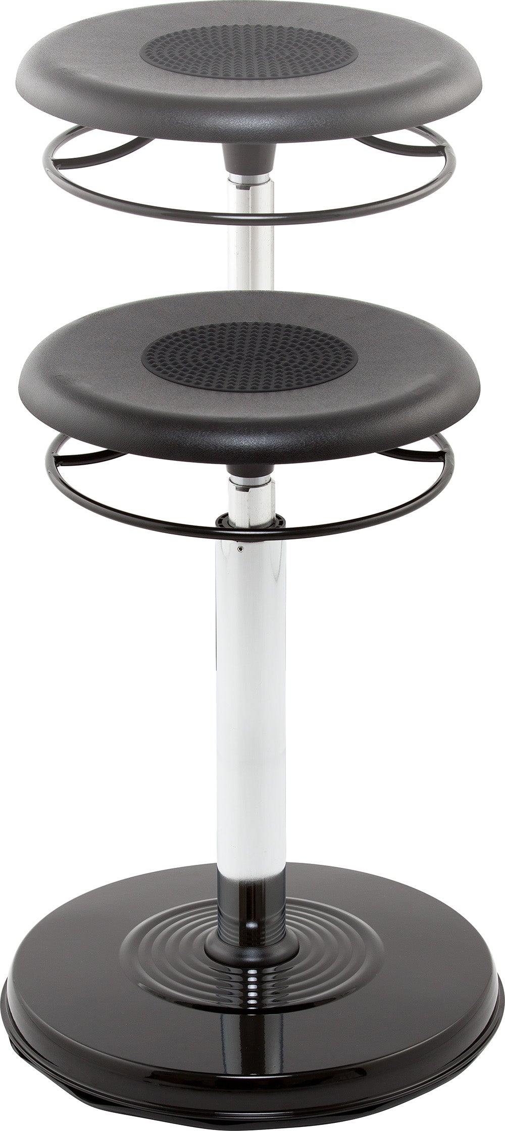 Kore Design™ Teen/College Hi-rise Wobble Chair 21-31.5", Black