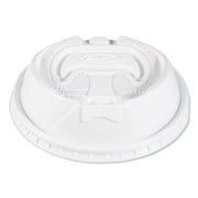 Optima Reclosable Lids for Hot Paper Cups, Fits 10 oz to 24 oz Hot Cups, Plastic, White, 1,000/Carton