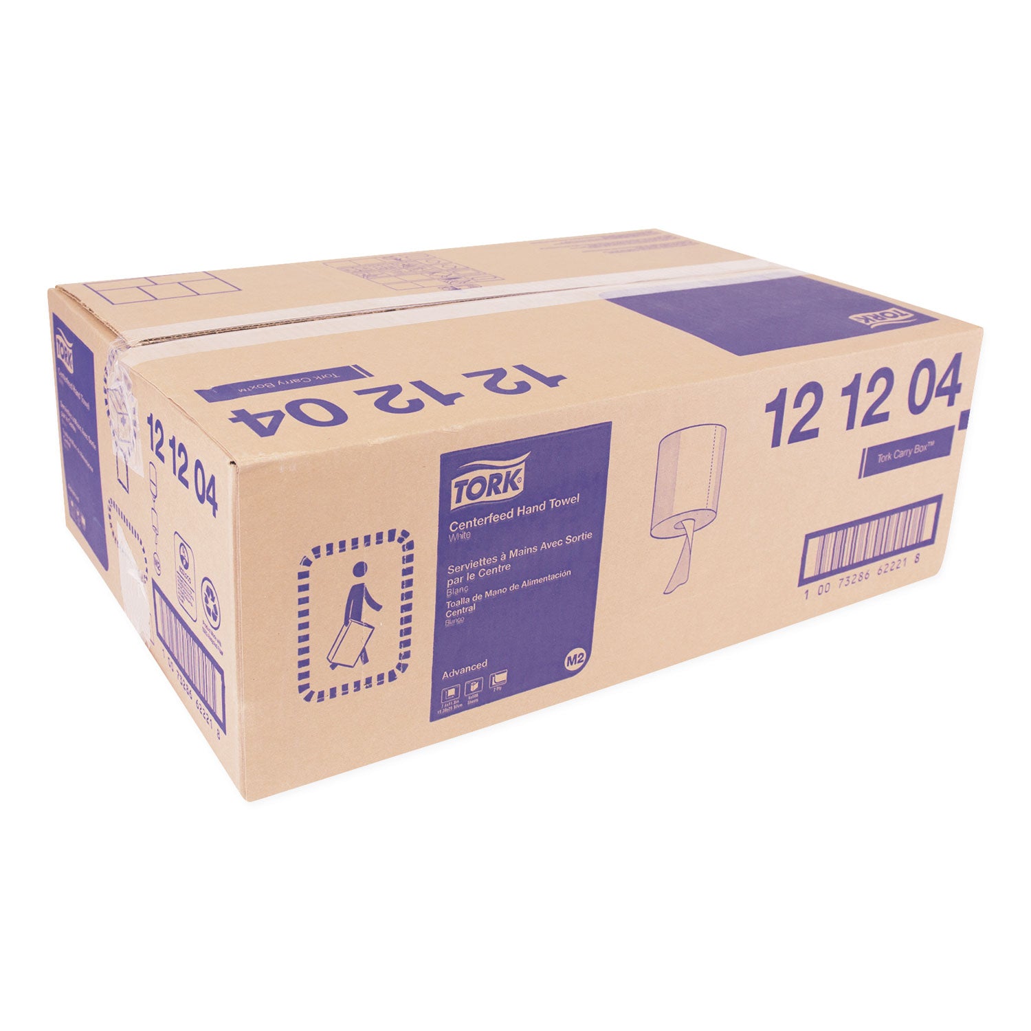 Centerfeed Hand Towel, 2-Ply, 7.6 X 11.8, White, 600/roll, 6 Rolls/carton