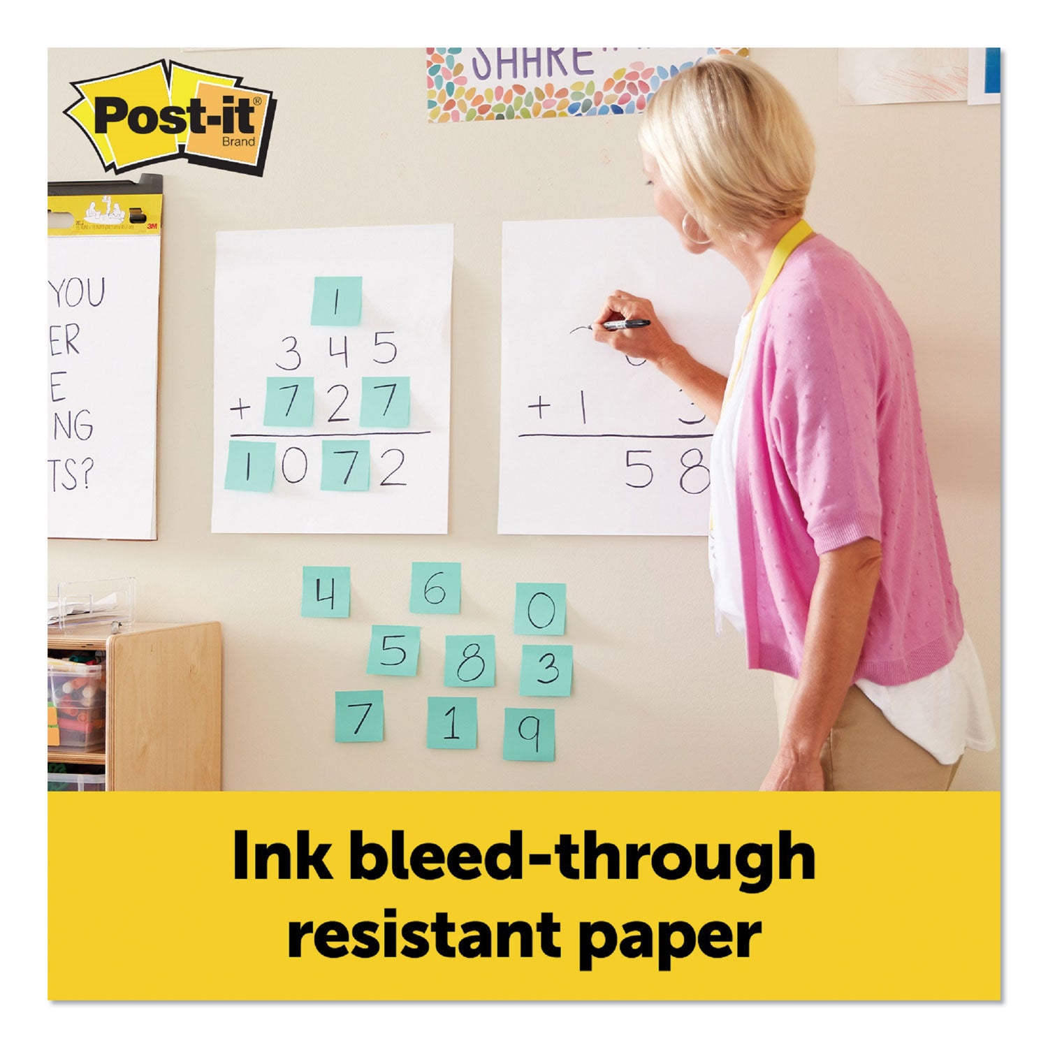 Super Sticky Mini Easel Pad, 15 x 18 Inches, 20 Sheets/Pad, 1 Pad, White
