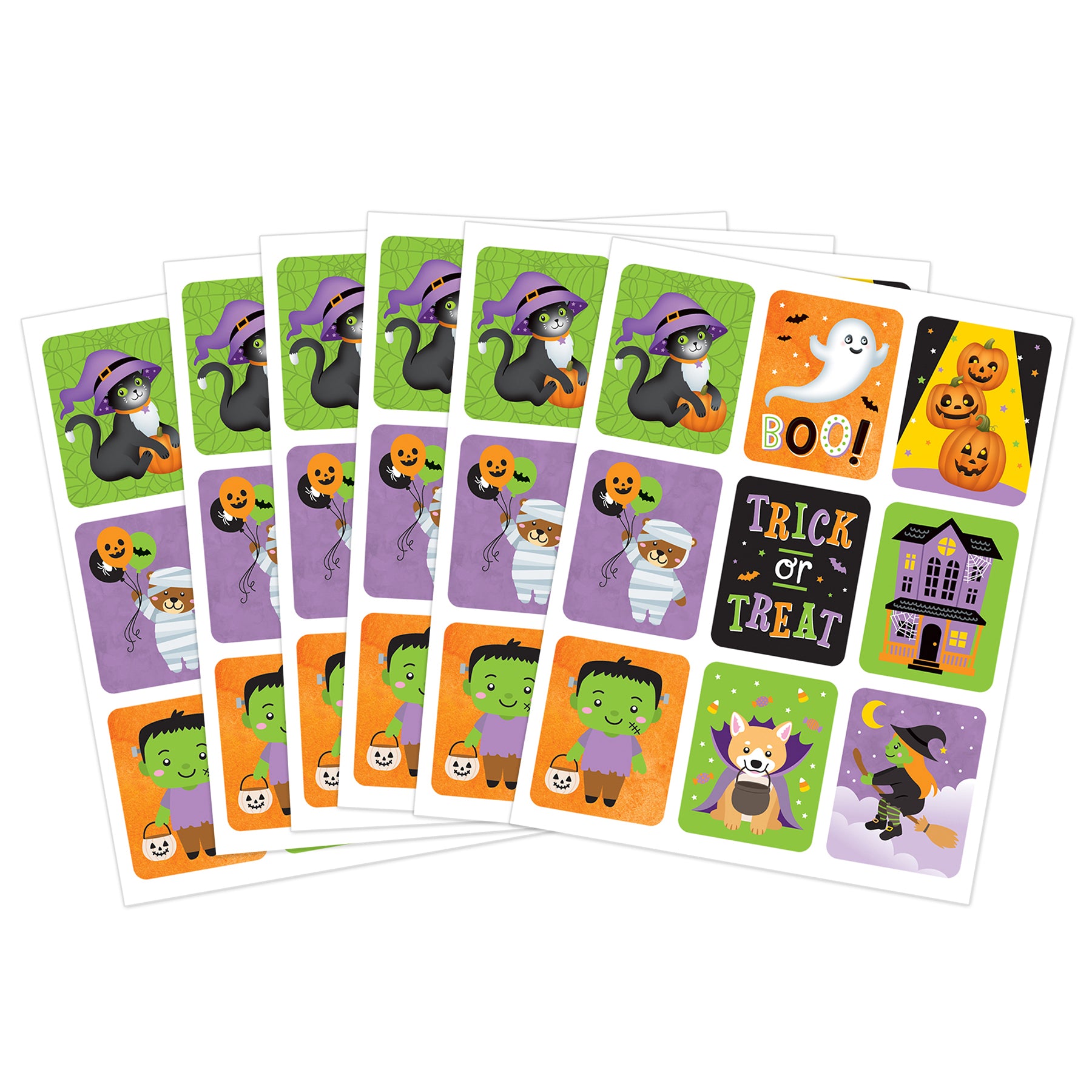 Large Halloween Stickers, Pack of 54
