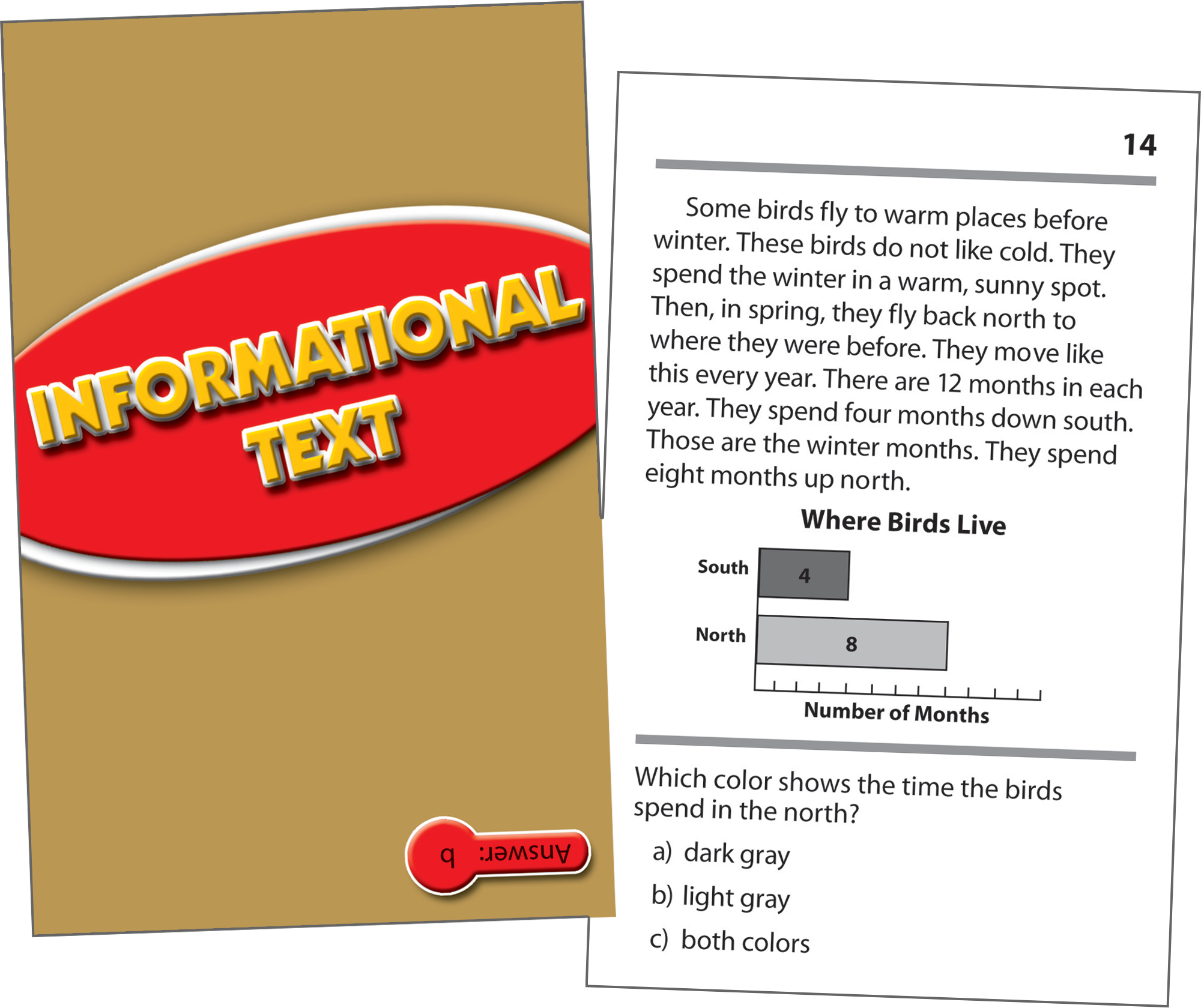 Reading Comprehension Practice Cards: Informational Text (Red Level)