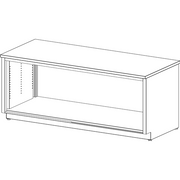 Mailflow Systems Storage Console-No Doors HPL, 72"W x 30"H