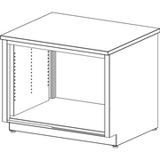 Mailflow Systems Storage Console-No Doors HPL, 36"W x 30"H