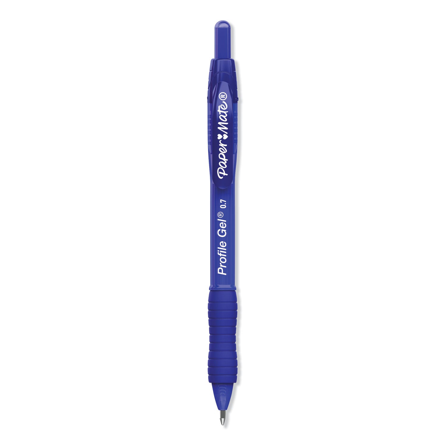 Paper Mate Profile Gel 0.7mm Retractable Pen - 0.7 mm Pen Point - Retractable - Blue Ink - Gel-based - 1 Box