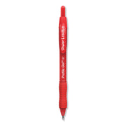 Profile Gel Pen, Retractable, Medium 0.7 Mm, Red Ink, Translucent Red Barrel, Dozen