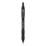 Profile Gel Pen, Retractable, Medium 0.7 Mm, Black Ink, Translucent Black Barrel, Dozen