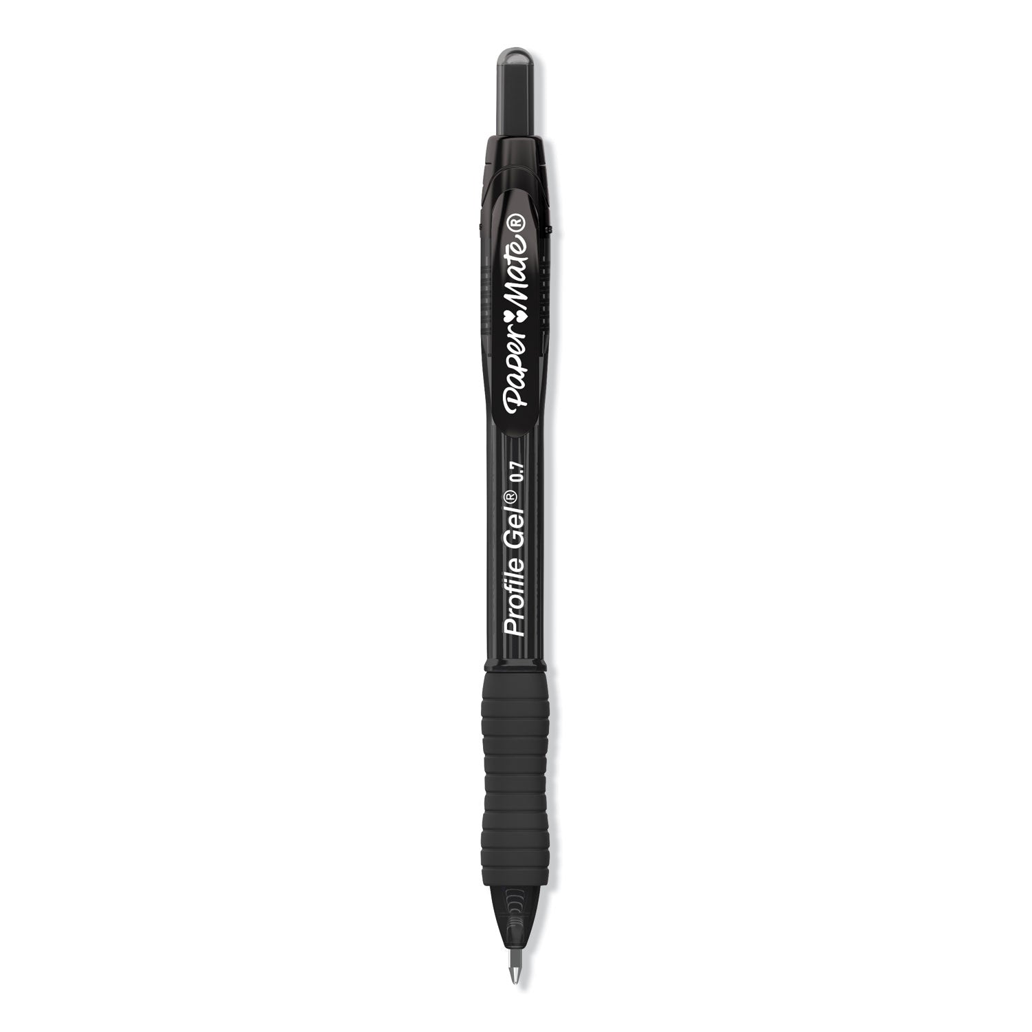Paper Mate Profile Gel 0.7mm Retractable Pen - 0.7 mm Pen Point - Retractable - Black Ink - 1 Box