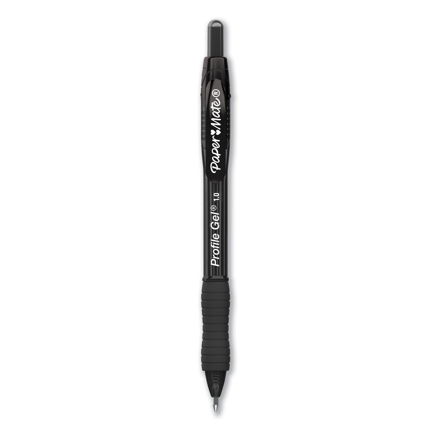 1 mm Medium Pen Point - Retractable - Black Ink - 1 Dozen