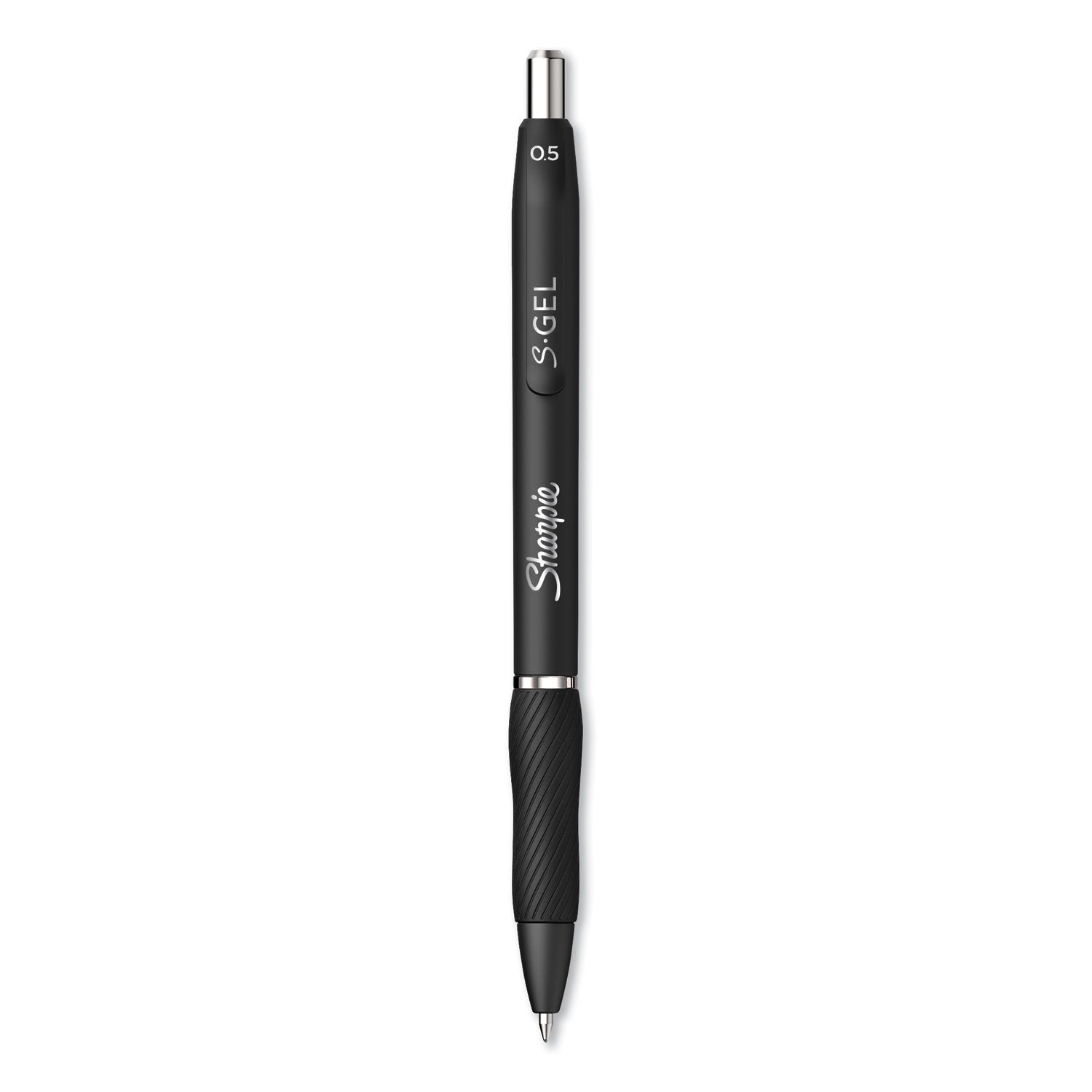 Sharpie S-Gel Pens - 0.5 mm Pen Point - Retractable - Black Ink - Gel-based - 1 Dozen