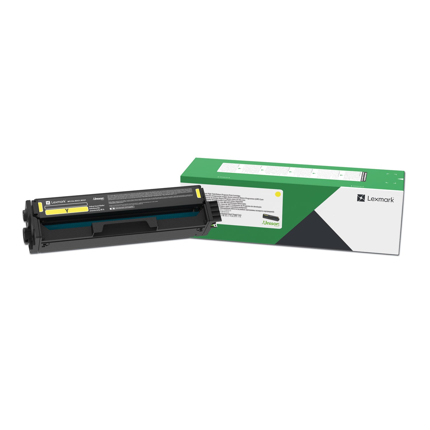 Lexmark Unison Original Laser Toner Cartridge - Yellow - 1 Each - 1500 Pages