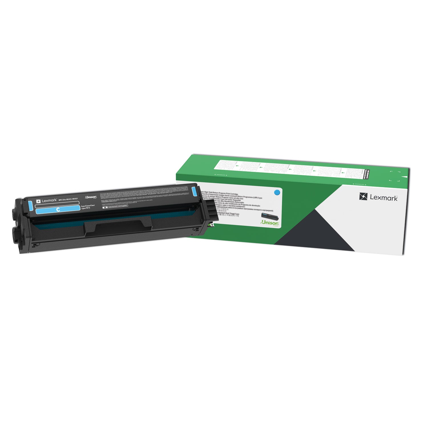 Lexmark Unison Original Standard Yield Laser Toner Cartridge - Cyan - 1 Each - 1500 Pages