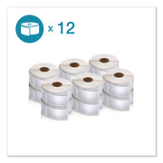 Dymo LabelWriter Labels - 1" Height x 2 1/8" Width - Roll - Rectangle - Direct Thermal - White - Durable, Adhesive, Strong - 500 / Roll - 12 / Pack