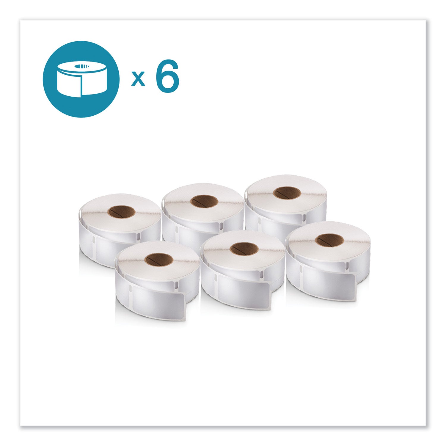 Dymo LabelWriter Labels - 3/4" Height x 2" Width - Rectangle - White - 500 / Roll - 1 Pack