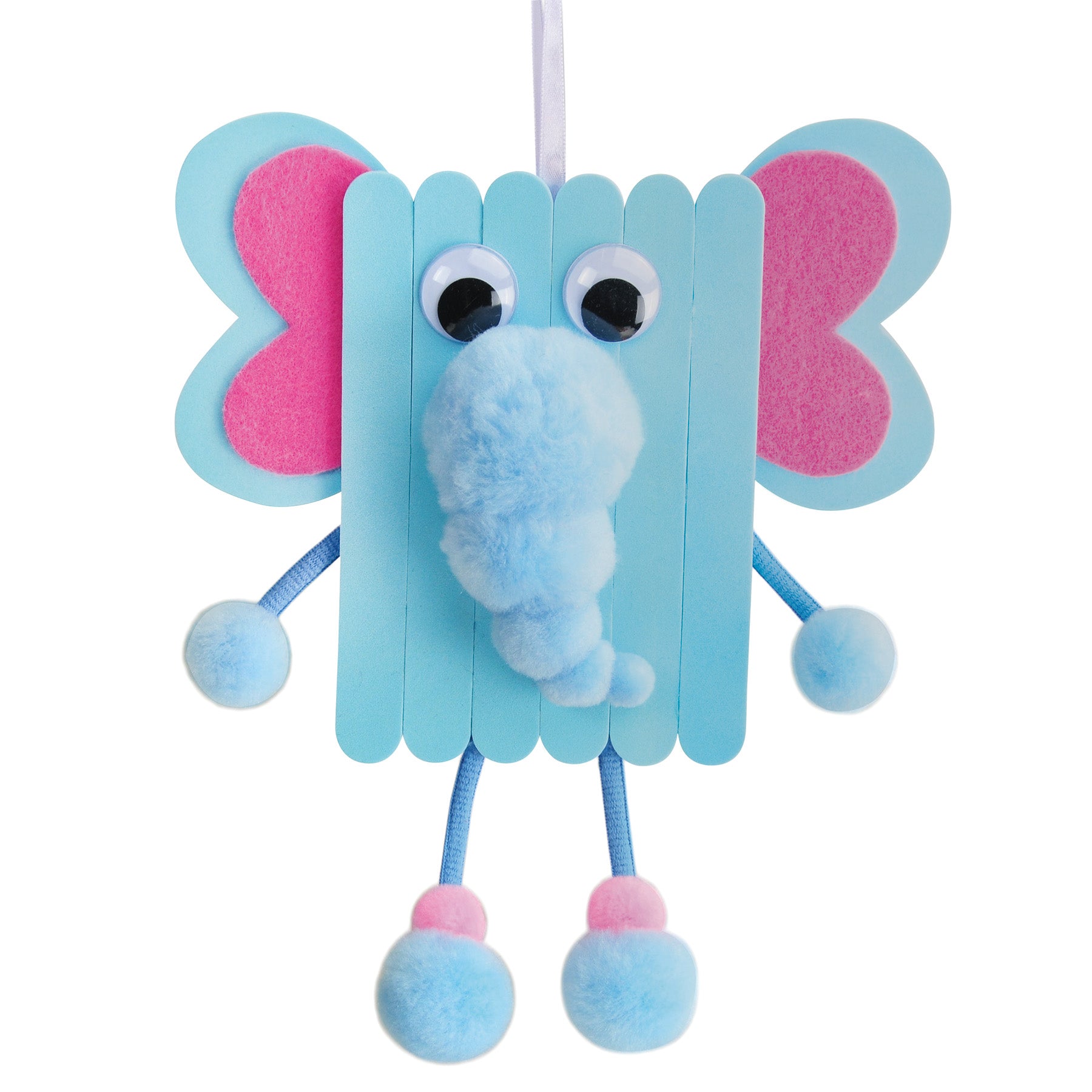 Foam Stick Animal Kit, Elephant, 7.75" x 11" x 1.25", 1 Kit
