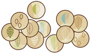 Peaceful Spaces Leaf Seating - 16in Circles Kit - Set of 12 - Tan