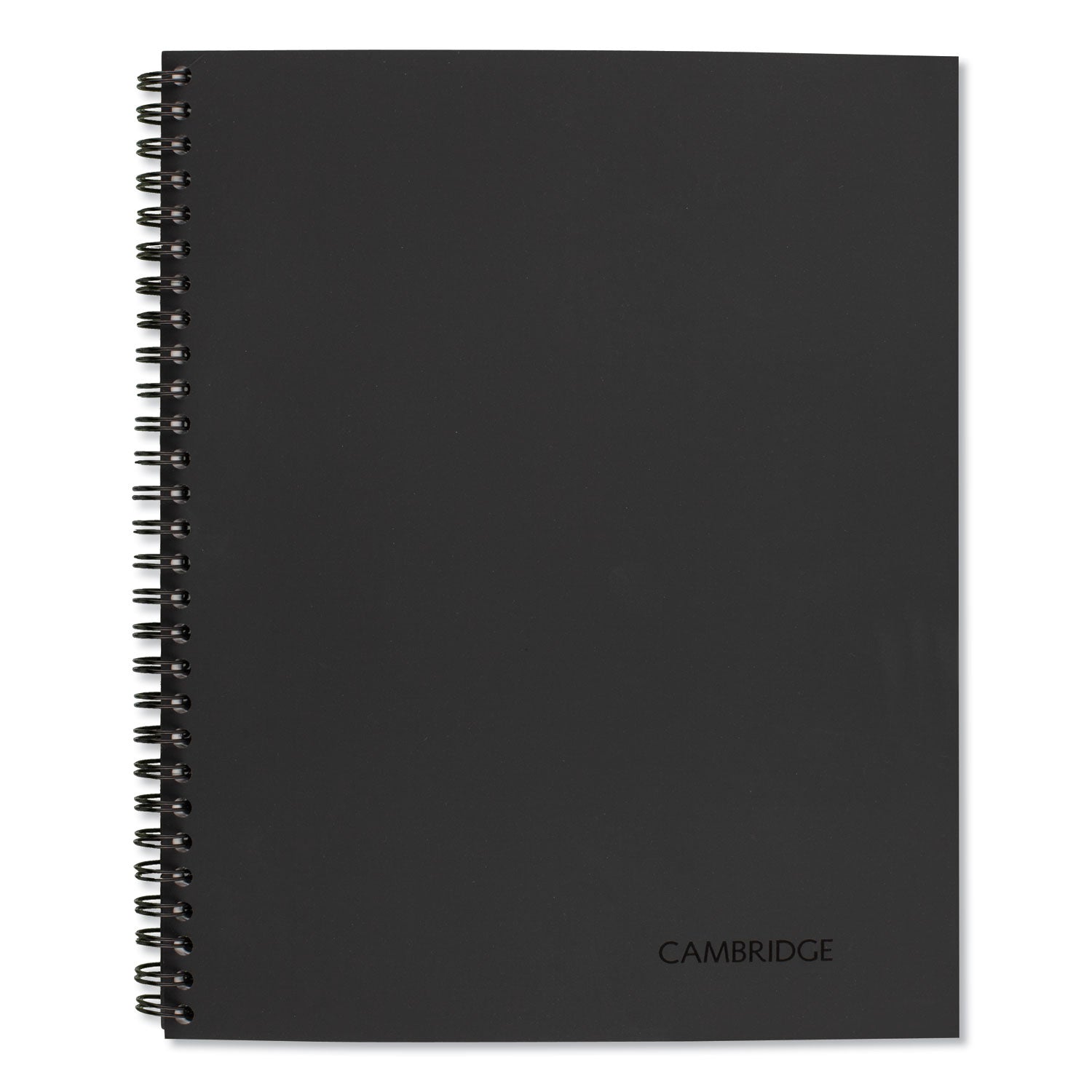 80 Sheets - Wire Bound - Letter - 8 1/2" x 11" Sheet Size - Black Linen Cover - Perforated - 1 Each