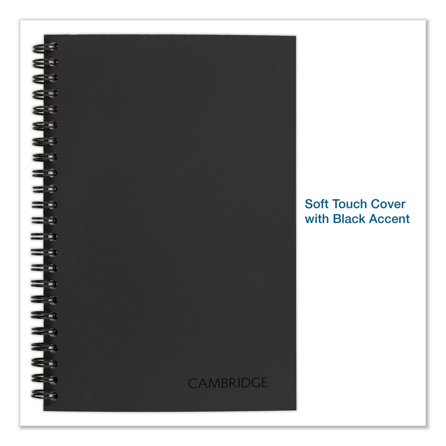 80 Sheets - Wire Bound - 20 lb Basis Weight - Jr.Legal - 5" x 8" Sheet Size - White Paper - Black Binding - Black Linen Cover - Perforated, Subject, Bond Paper - 1 Each