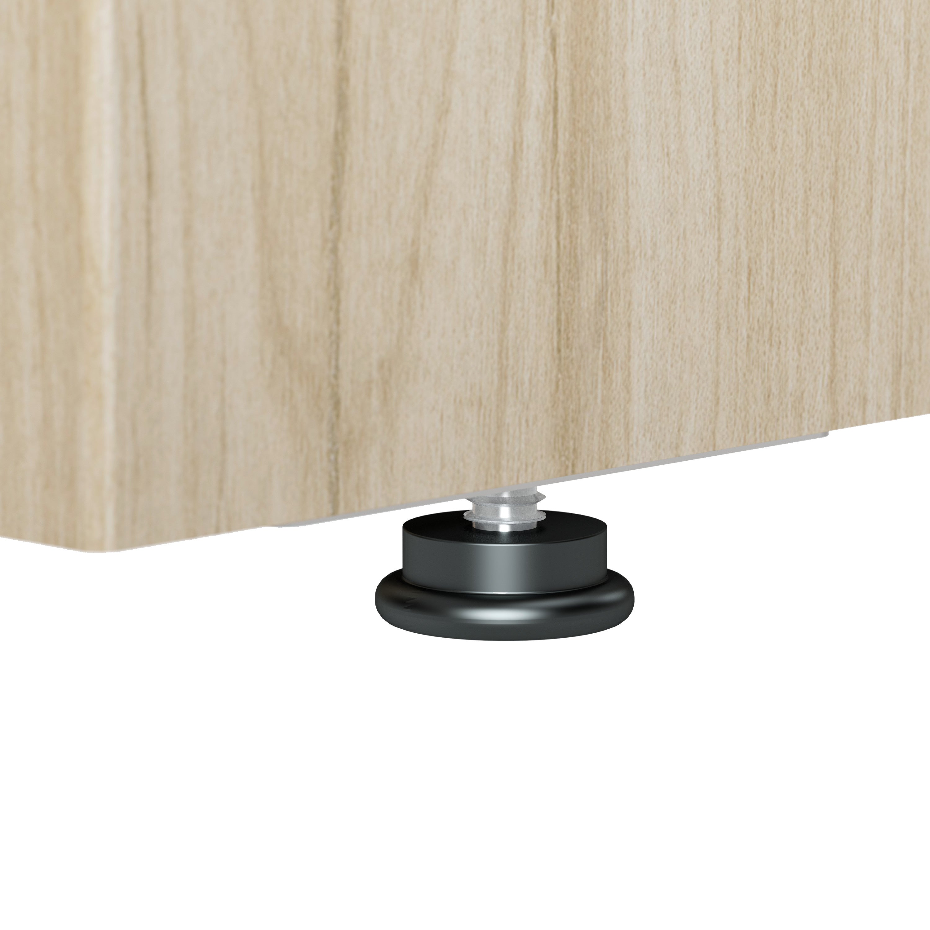 Bush Business Furniture Arrive 72W x 72D L Shaped Reception Desk with Shelf in Natural Elm - 71.02" Width x 71.14" Depth x 40.35" Height