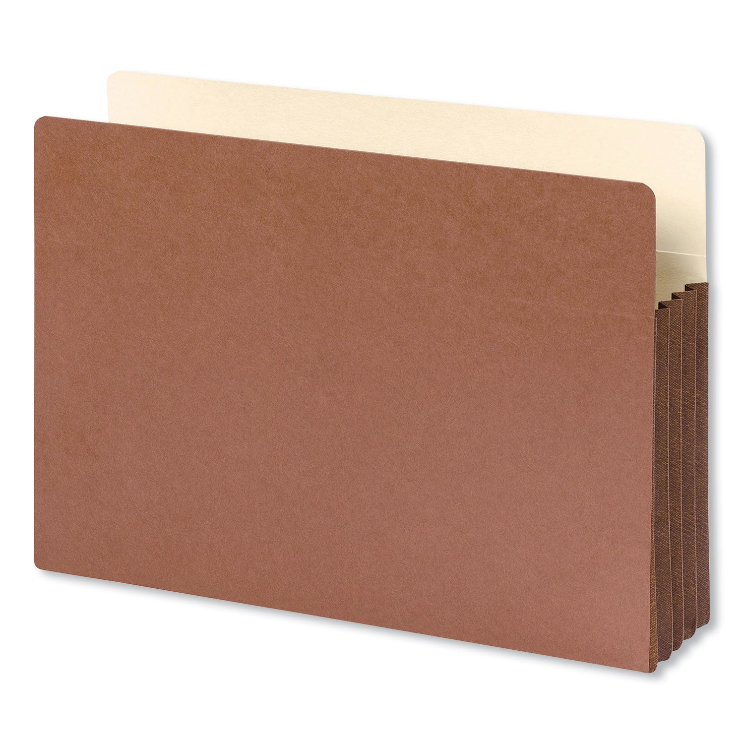 Smead Straight Tab Cut Legal Recycled File Pocket - 8 1/2" x 14" - 3 1/2" Expansion - Top Tab Location - 12.5 pt. - Redrope - Tear Resistant, Rounded Corner, Reinforced Gusset - 30% Recycled - 10 / Box