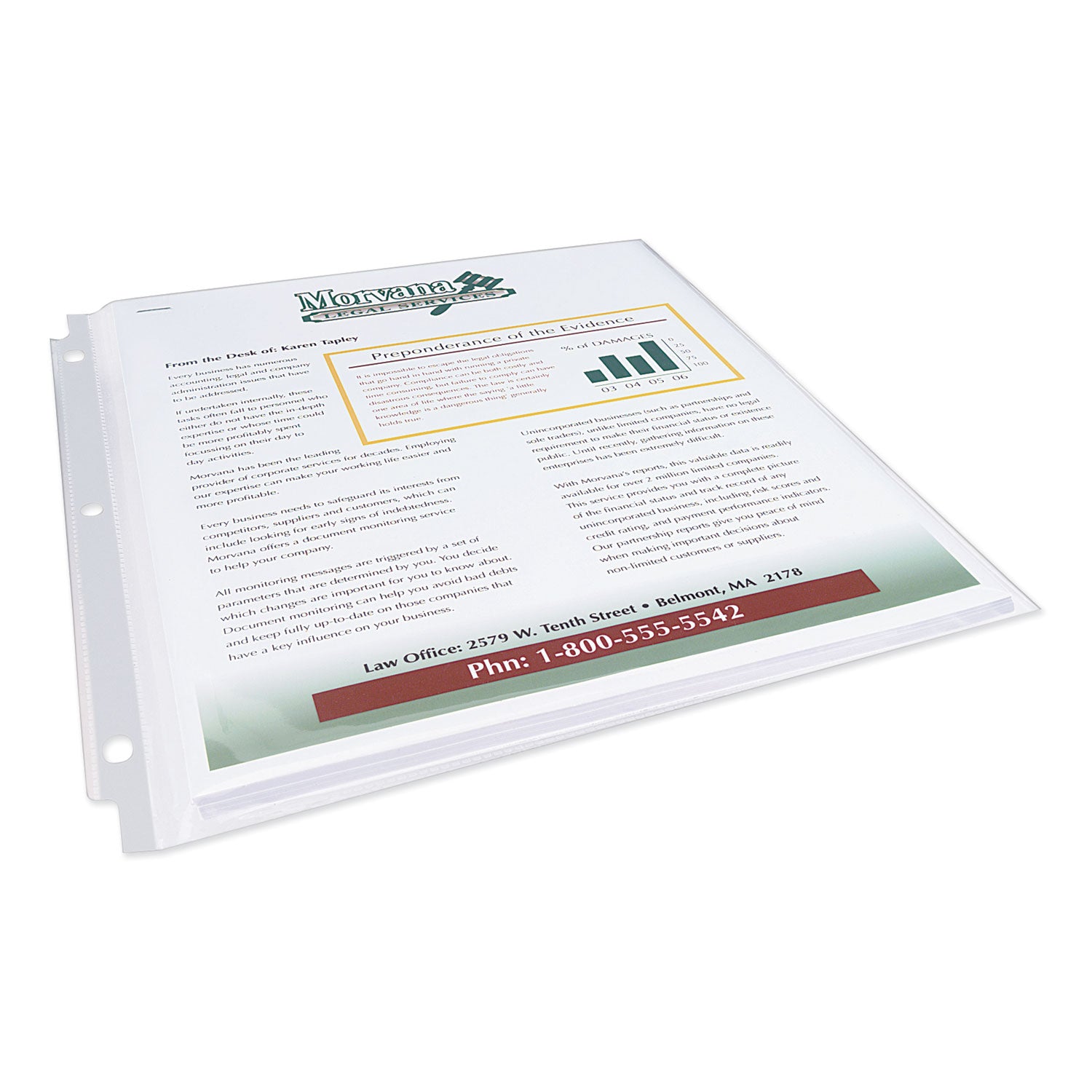 Clear Heavyweight Multi-Page Capacity Sheet Protectors, Holds 8-1/2" x 11" Sheets, Top Load, Pack of 25