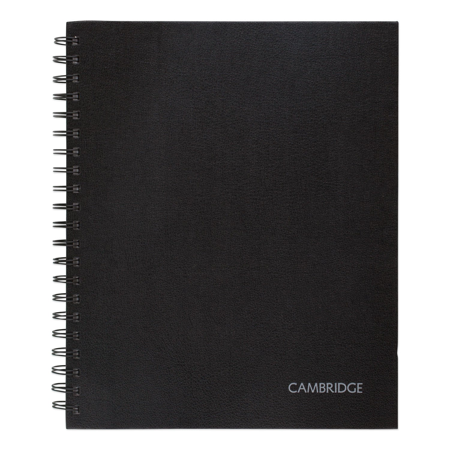 96 Sheets - Wire Bound - 0.28" Ruled - 20 lb Basis Weight - Letter - 8 1/2" x 11" Sheet Size - White Paper - Black Linen Cover - Pocket, Tab, Bond Paper, Perforated, Bleed-free - 1 Each
