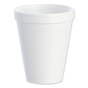 Dart J Cup 10 oz Insulated Foam Cups - 10 fl oz - Round - White - Styrofoam - Coffee, Cappuccino, Hot Chocolate, Tea, Hot Cider, Juice, Smoothie, Soda, Soft Drink, Water - 25 / Bag