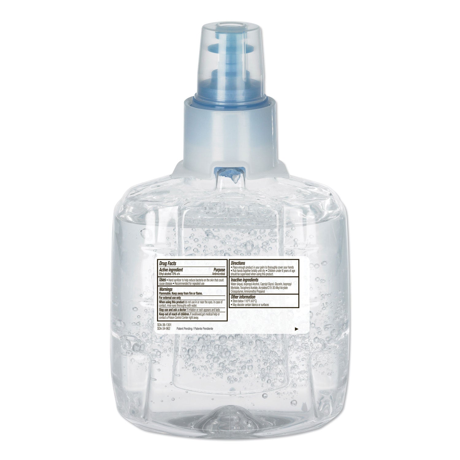 PURELL&reg; Hand Sanitizer Gel Refill - 1.27 quart - Hands-free Dispenser - Kill Germs - Skin, Hand - Clear - Fragrance-free, Dye-free - 2 / Carton