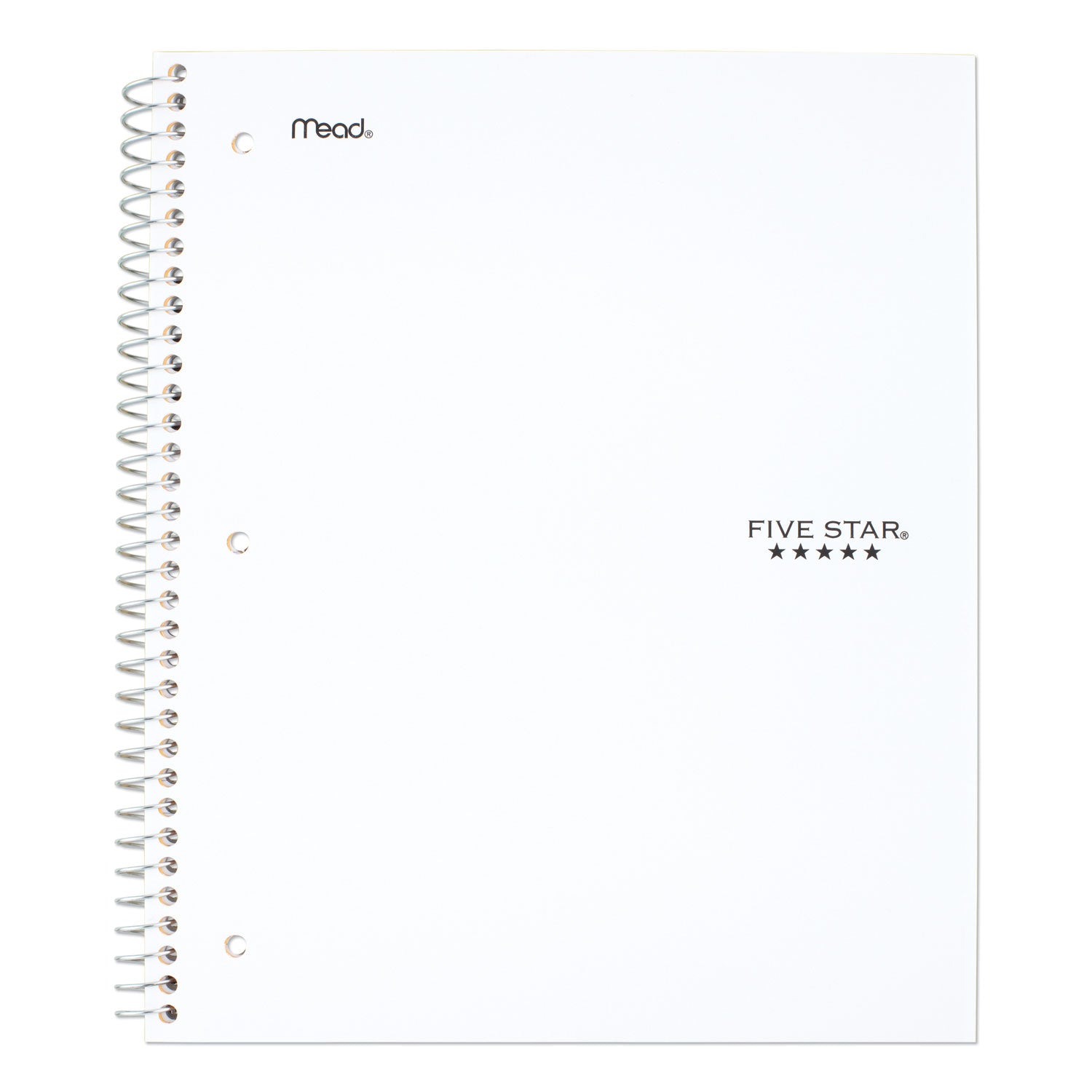 200 Sheets - Wire Bound - 11" x 8 1/2" Sheet Size - White Paper - Assorted Cover - Pocket, Stiff-back, Perforated, Pocket Divider, Heavyweight, Subject, Spiral Lock - 1 Each