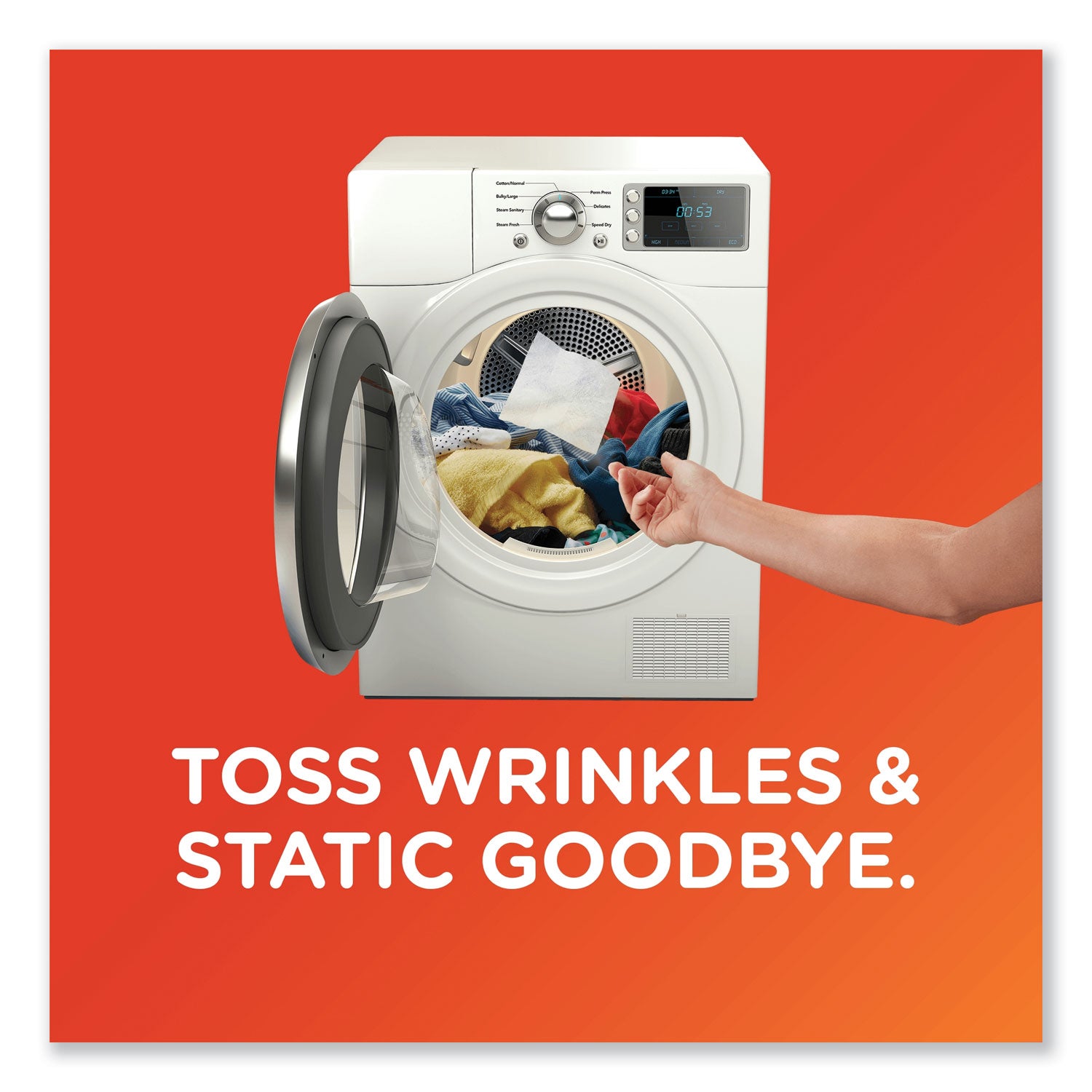 For Laundry, Outdoor - Sheet - Fresh Scent - Wrinkle-free, Anti-static, Soft, Long Lasting, Biodegradable - White - 2/Box - 156 / Carton