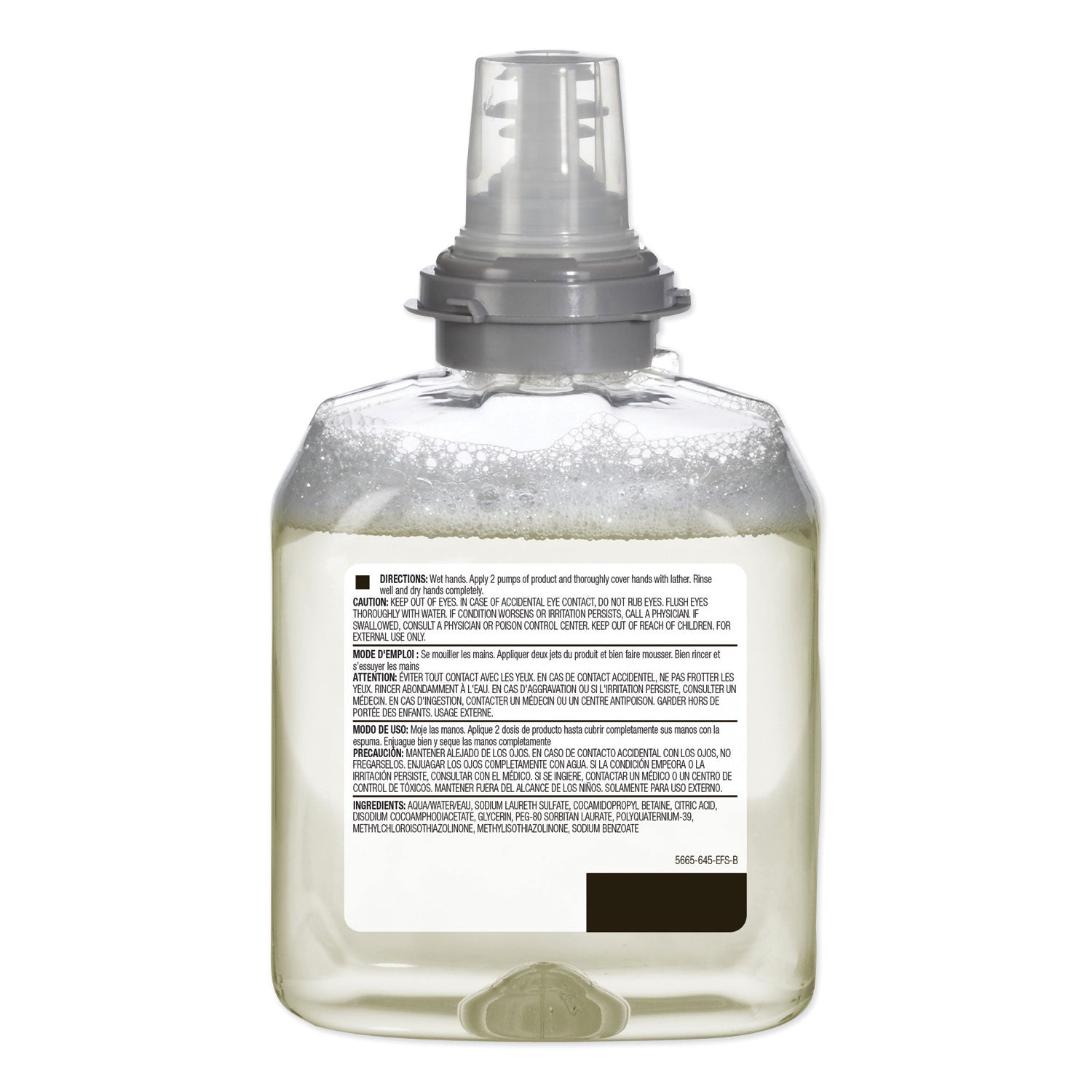 Gojo&reg; TFX Dispenser Green Certified Foam Hand Cleaner - 1.27 quart - Hand - Green - Bio-based - 2 / Carton