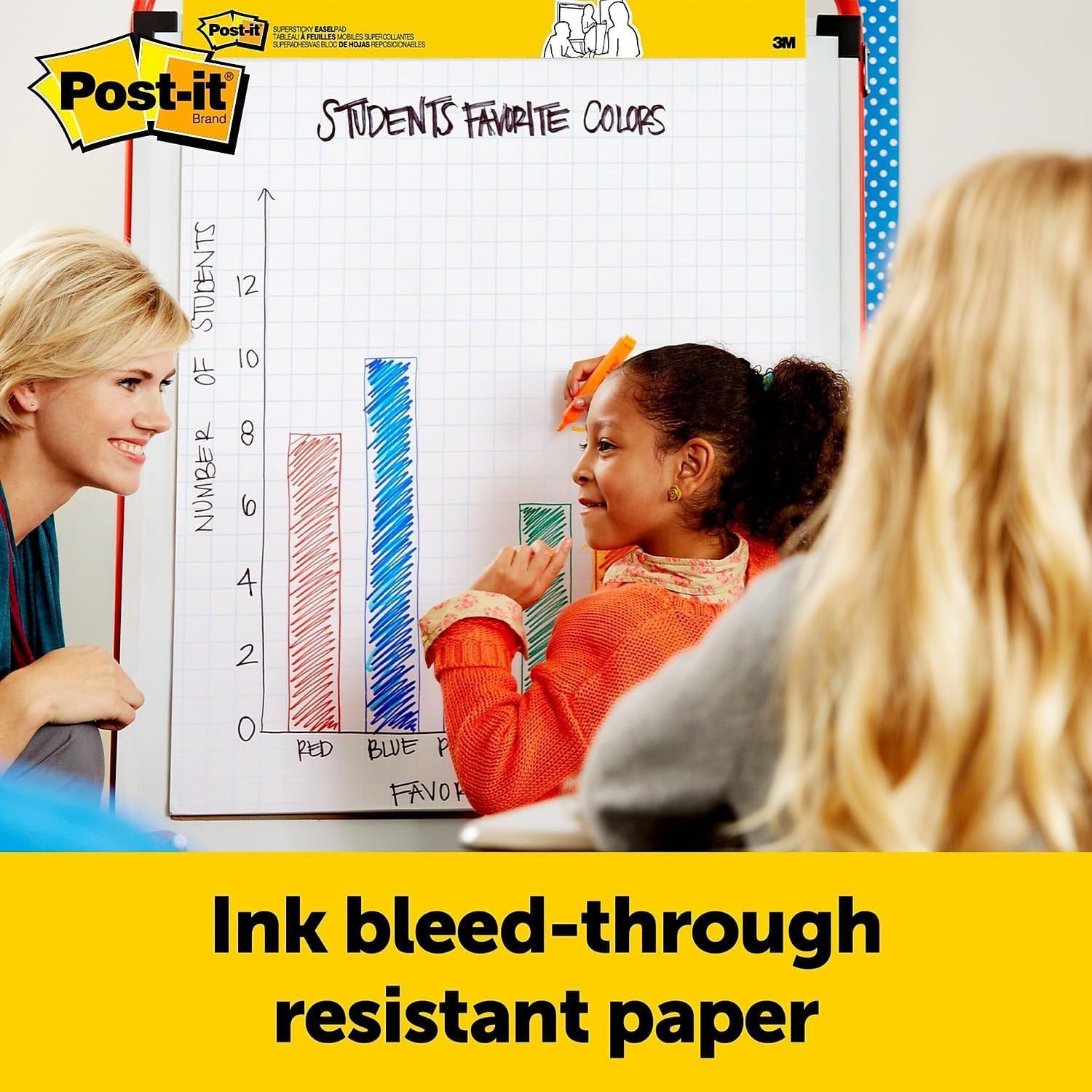 Tabletop Self Stick Easel Pad, 20 in x 23 in, 20 Sheets/Pad