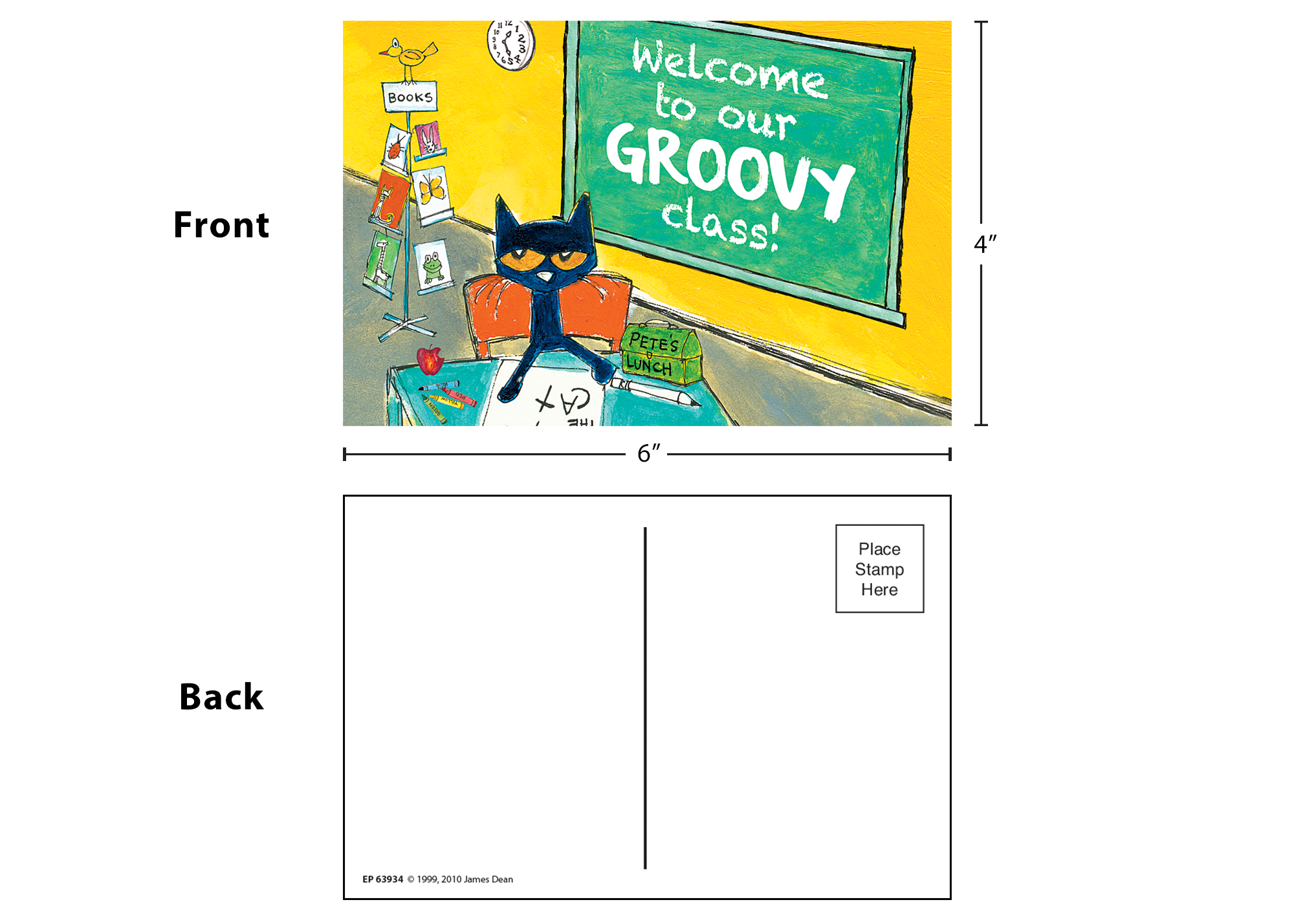 Pete the Cat® Welcome to Our Groovy Class! Postcards